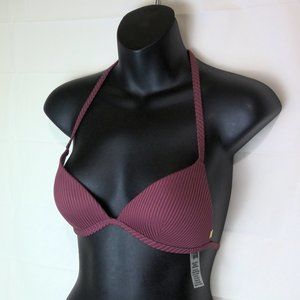 Pink Victoria's Secret Ribbed Bikini Bra top
